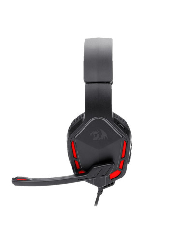 Casti gaming Redragon Themis negre iluminare rosie,H220-BK