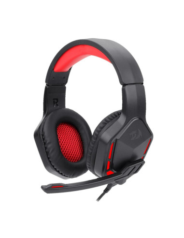 Casti gaming Redragon Themis negre iluminare rosie,H220-BK