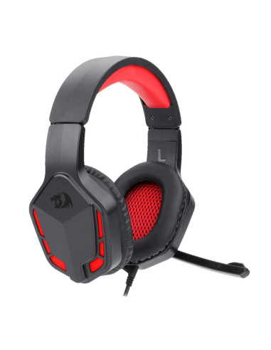 Casti gaming Redragon Themis negre iluminare rosie,H220-BK