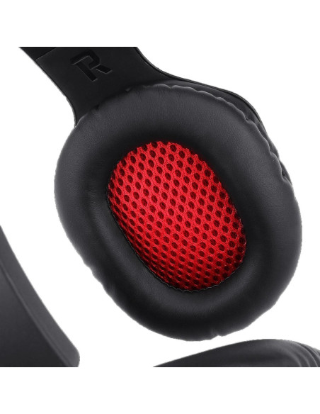 Casti gaming Redragon Themis negre iluminare rosie,H220-BK