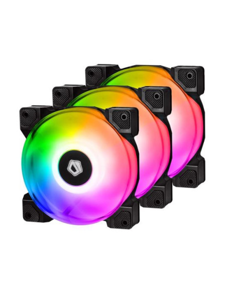 Set 3 ventilatoare ID-Cooling DF-12025 120mm iluminare