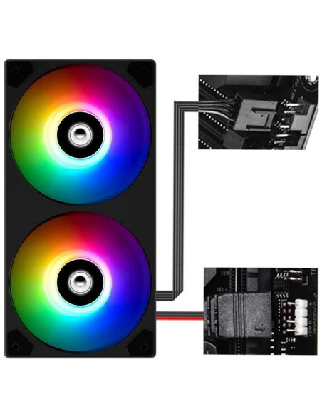 Ventilator radiator ID-Cooling ICEFAN 240 240mm iluminare