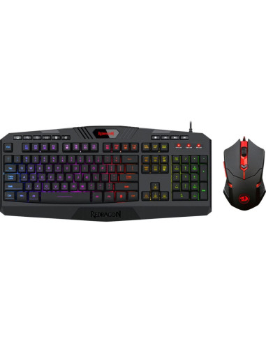 Kit tastatura si mouse Redragon S101 negru,S101-5-BK