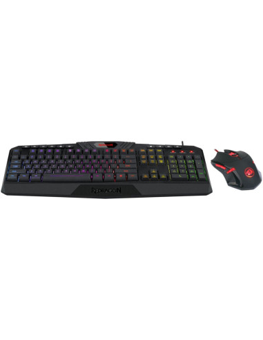 Kit tastatura si mouse Redragon S101 negru,S101-5-BK