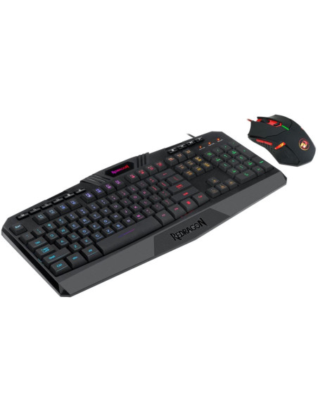 Kit tastatura si mouse Redragon S101 negru,S101-5-BK