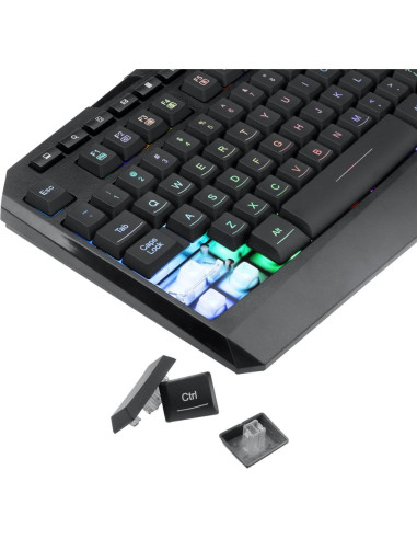 Kit tastatura si mouse Redragon S101 negru,S101-5-BK