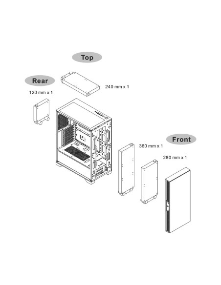 Carcasa Thermaltake Versa T35 Tempered Glass RGB