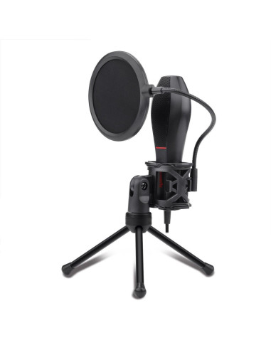 Microfon Redragon Quasar 2 negru cu stand,GM200-1-BK Microfon Redragon Quasar 2 negru cu stand,GM200-1-BK