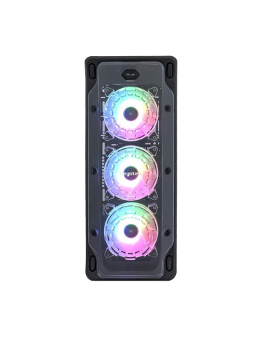 Carcasa Segotep LUX II neagra iluminare RGB,LUX-II-RGB-BK