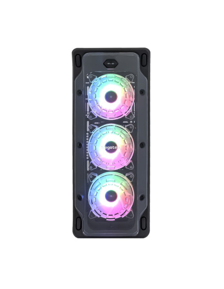 Carcasa Segotep LUX II neagra iluminare RGB,LUX-II-RGB-BK