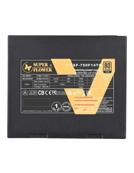 Sursa full modulara Super Flower Leadex V Gold PRO 750W Sursa full modulara Super Flower Leadex V Gold PRO 750W