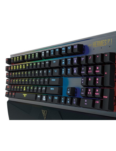 Tastatura gaming mecanica Gamdias Hermes P1 neagra iluminare