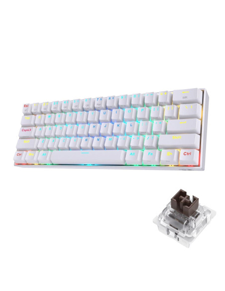 Tastatura Bluetooth si cu fir gaming mecanica Redragon Draconic