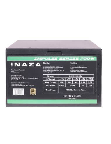 Sursa Inaza Impulse 700W 80 PLUS GOLD,IMPULSE-700