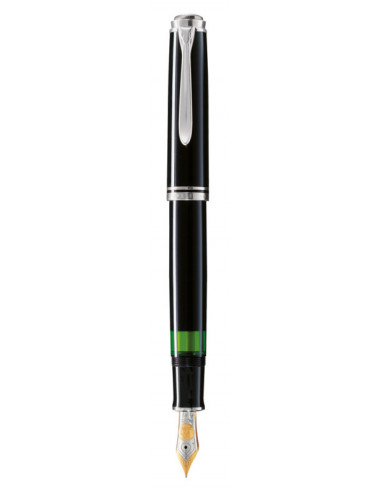 925461,Stilou Souveran M805 B Penita Aur 18K Placat Cu Paladiu, Corp Negru Pelikan