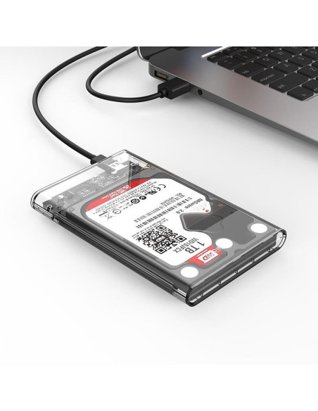 Rack HDD Orico 2139C3 USB 3.1 Gen1 2.5” transparent,2139C3-CR