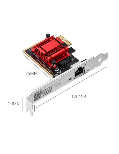 Placa de retea Orico PTR-FU 2.5G 2500Mbps,PTR-FU-BK