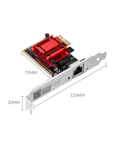 Placa de retea Orico PTR-FU 2.5G 2500Mbps,PTR-FU-BK