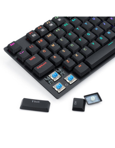 Tastatura gaming Redragon APS TKL neagra iluminare RGB
