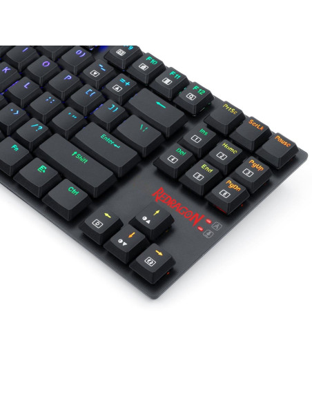 Tastatura gaming Redragon APS TKL neagra iluminare RGB