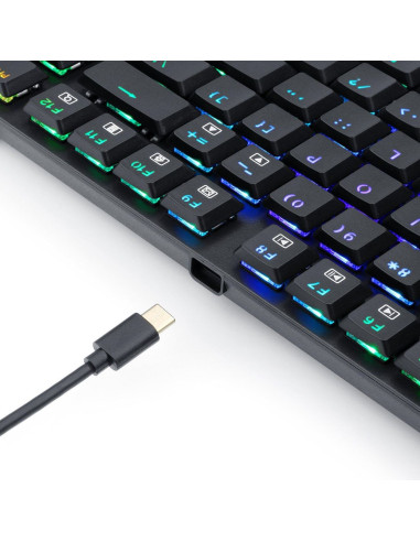 Tastatura gaming Redragon APS TKL neagra iluminare RGB