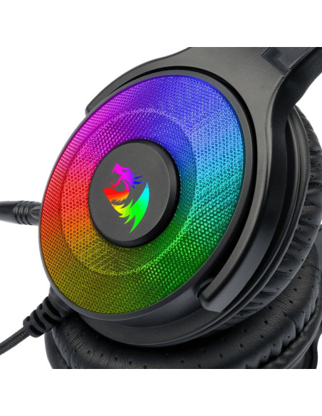 Casti gaming Redragon Pandora 2 negre iluminare RGB,H350RGB-1-BK
