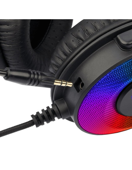Casti gaming Redragon Pandora 2 negre iluminare RGB,H350RGB-1-BK