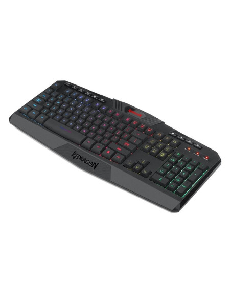 Tastatura gaming fara fir Redragon Harpe neagra iluminare