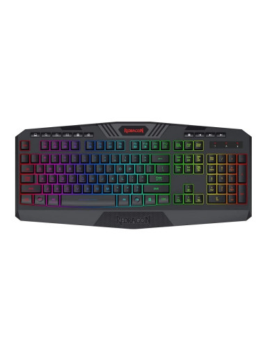 Tastatura gaming fara fir Redragon Harpe neagra iluminare
