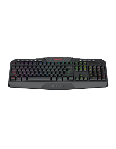 Tastatura gaming fara fir Redragon Harpe neagra iluminare