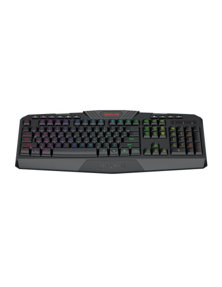 Tastatura gaming fara fir Redragon Harpe neagra iluminare