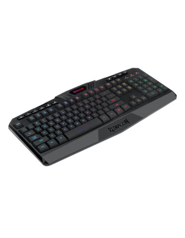 Tastatura gaming fara fir Redragon Harpe neagra iluminare