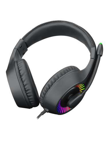 Casti gaming T-Dagger Caspian negre iluminare RGB,T-RGH211