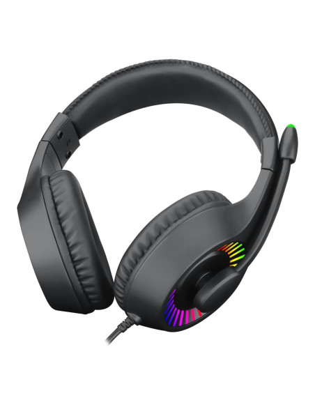 Casti gaming T-Dagger Caspian negre iluminare RGB,T-RGH211