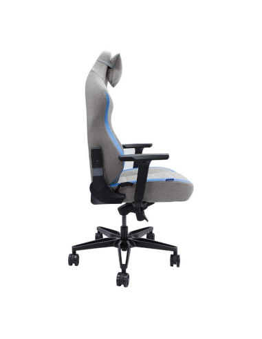 Scaun gaming Inaza Gunner gri cu albastru,INZ-GUNNER