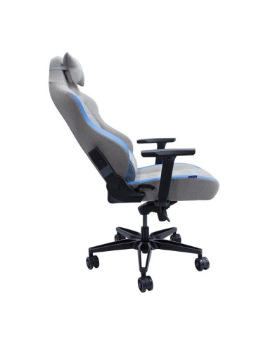 Scaun gaming Inaza Gunner gri cu albastru,INZ-GUNNER