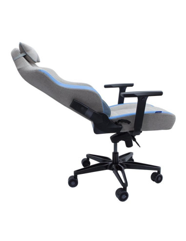 Scaun gaming Inaza Gunner gri cu albastru,INZ-GUNNER