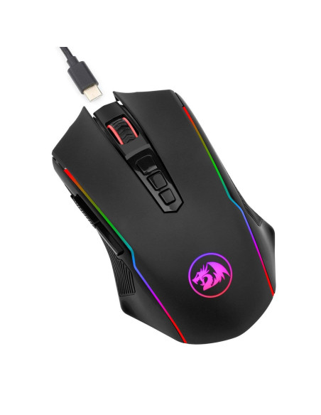Mouse gaming wireless Redragon Ranger Lite negru iluminare