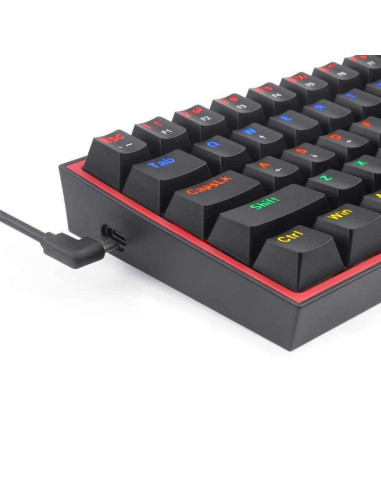 Tastatura gaming mecanica Redragon Fizz neagra iluminare