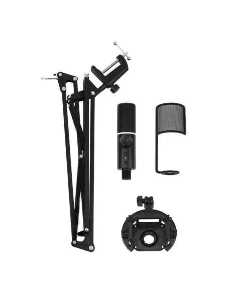 Microfon Streamplify MIC RGB cu brat tip pantograf cu