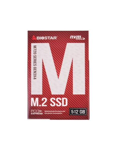 SSD M.2 Biostar M720 512GB Gen3x4,SI216PME35-PM1BK-BS2