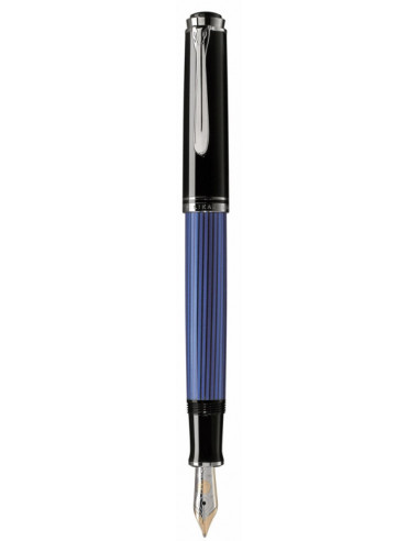932855,Stilou Souveran M405 M, Penita Aur 14K Placat Cu Paladiu, Corp Negru-Albastru Pelikan