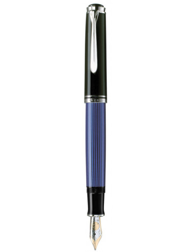 933523,Stilou Souveran M805 B Penita Aur 18K Placat Cu Paladiu, Corp Negru-Albastru Pelikan