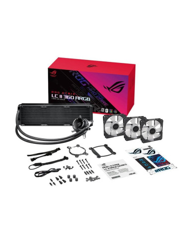 Cooler procesor cu lichid ASUS ROG STRIX LC II 360 iluminare