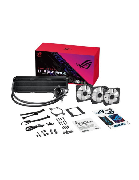 Cooler procesor cu lichid ASUS ROG STRIX LC II 360 iluminare