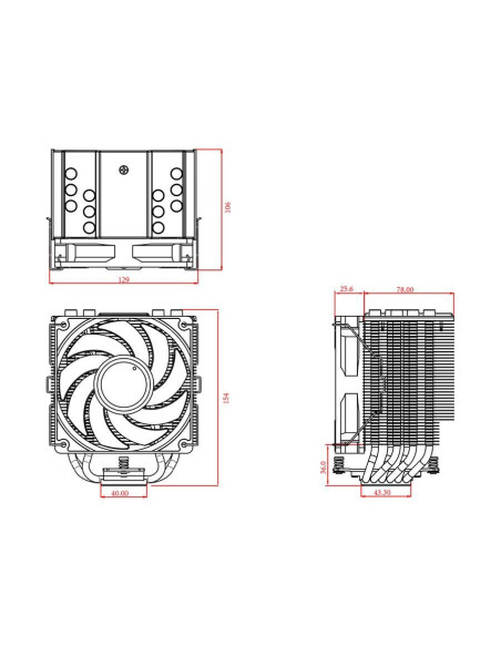 Cooler procesor ID-Cooling SE-226-XT iluminare