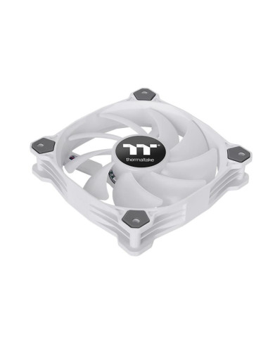 Set 3 ventilatoare Thermaltake Pure 12 ARGB 120mm albe