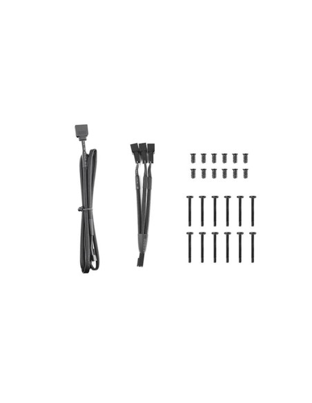 Set 3 ventilatoare Thermaltake Pure 12 ARGB 120mm albe