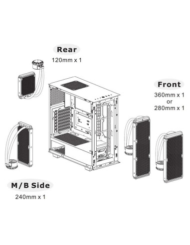 Carcasa Thermaltake Divider 300 TG Air neagra,CA-1S2-00M1WN-02