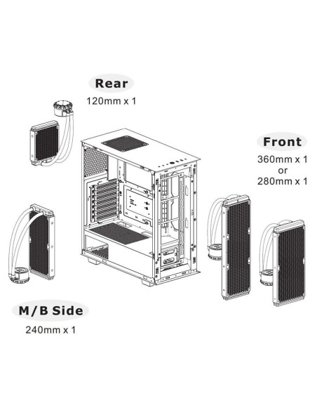 Carcasa Thermaltake Divider 300 TG Air neagra,CA-1S2-00M1WN-02